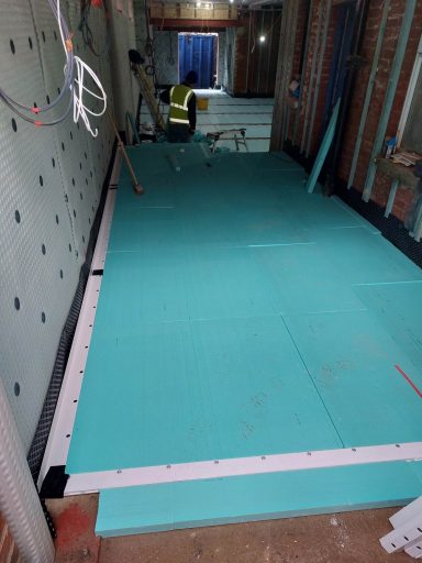 Base drain with insolation