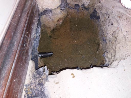 sump pump pit